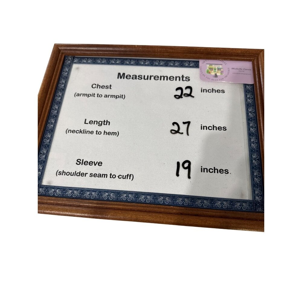 Serengeti Womens Large Green Top With Abstract Leaf Pattern 3/4 Sleeves - Picture 7 of 7